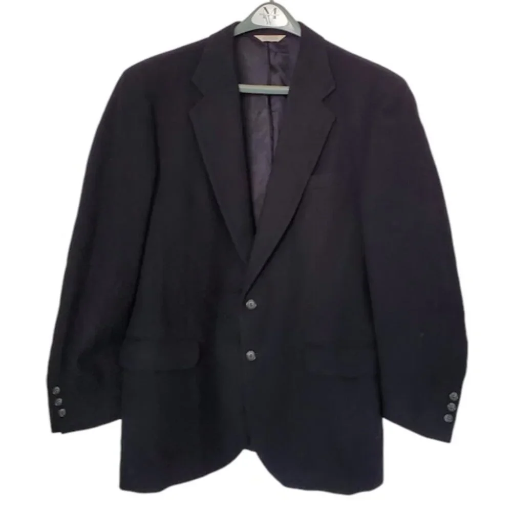 Vintage Camel Hair Sport Coat Blazer Hunt Valley Size 44L Classic Old Money